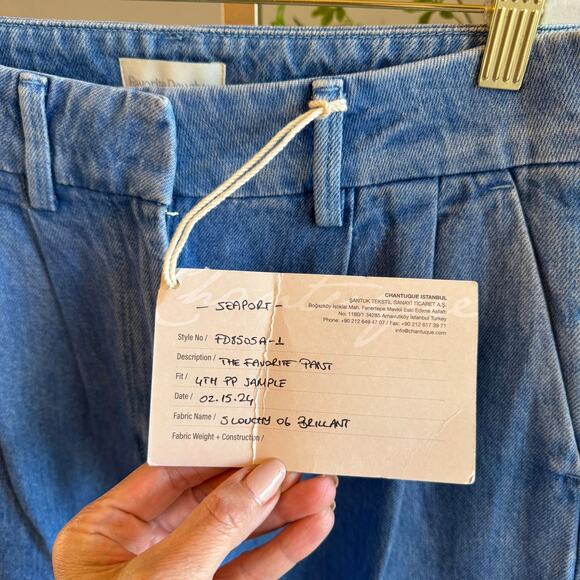 Favorite Daughter The Favorite Pant Seaport Blue Denim Size 26 NWT One of a Kind - Picture 6 of 7